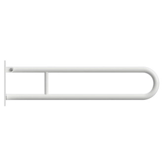 BEMETA HELP: Sklopný úchyt ve tvaru U 850 mm, bílé, s krytkou 301607323