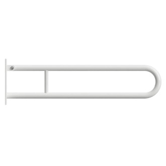 BEMETA HELP: Sklopný úchyt ve tvaru U 850 mm, bílé, s krytkou a držákem TP 301407323