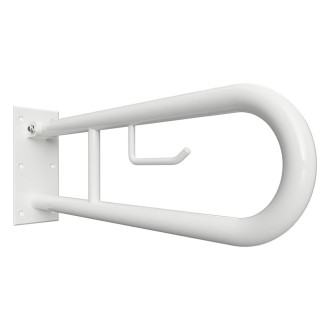 BEMETA HELP: Sklopný úchyt ve tvaru U 600 mm, bílý, s držákem TP 301406274