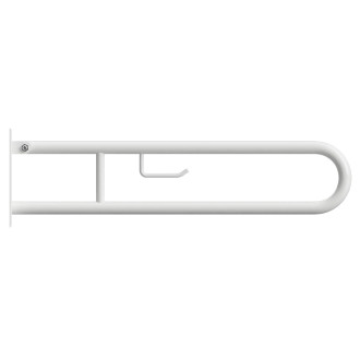 BEMETA HELP: Sklopný úchyt ve tvaru U 850 mm, bílý, s držákem TP 301406324