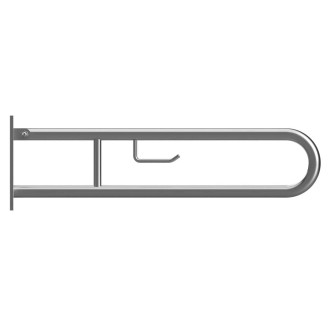 BEMETA HELP: Sklopný úchyt ve tvaru U s držákem na TP 813mm, brus, s krytkou 301407282