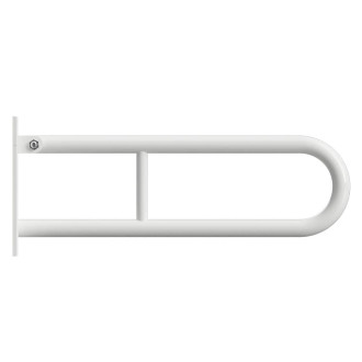 BEMETA HELP: Sklopný úchyt ve tvaru U 600 mm, bílé, s krytkou 301607273