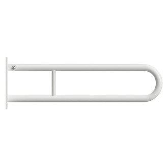 BEMETA HELP: Sklopný úchyt ve tvaru U 750 mm, bílé, s krytkou 301607303