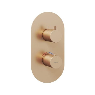 Ravak ES 067.60RGB Termost. podom. baterie 3-cestná bez tělesa, Rose Gold Brushed X070363