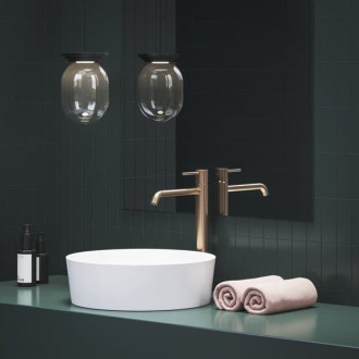 Ravak ES 015.61RGB Umyvadlová stoj. bater. BeCool 340mm bez výp. Rose Gold Brushed X070408