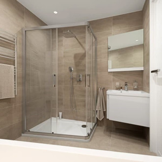 Sprchový systém Ravak 10° pod omítku s pákovou baterií chrom X07S011