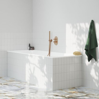 Ravak 706.60RGB Podomítkový vývod s držákem, Rose Gold Brushed X07P708