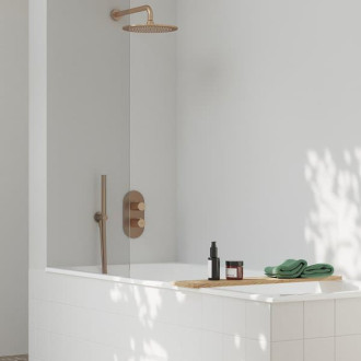 Ravak 702.61RGB Sprchové rameno boční, Rose Gold Brushed X07P712