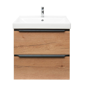 Koupelnová skříňka s umyvadlem Naturel Nobia 60x60x46 cm dub Sierra mat NOBIA60ZDSVER