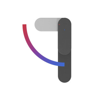 Ravak CR II 015.21BL Umyv. BeCool bat. 300 mm, bez výpusti, black X070461