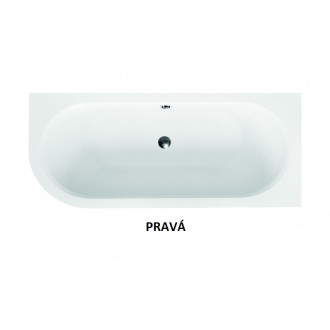 BESCO vana AVITA 150 (1500x750 mm), pravé provedení, bez nožiček VANAVIT150P
