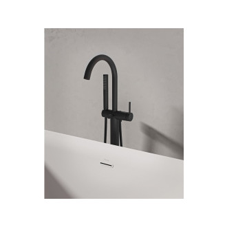 Ravak FM 082.20BL.RB07A Vanová baterie na podlahu se setem, black X070437