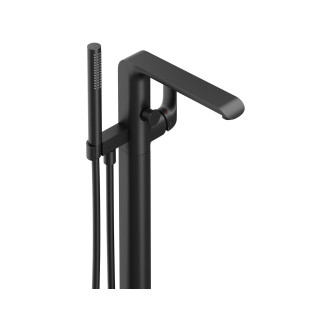 Ravak FL 080.20BL.RB07A Vanová baterie na podlahu se setem, black X070441