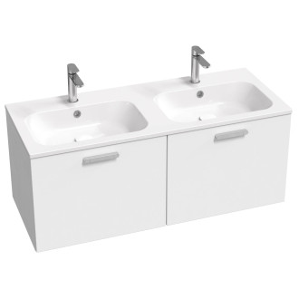 Ravak dvojumyvadlo Chrome 1200 Slim white s otvory XJG01112001