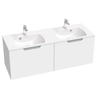 Ravak dvojumyvadlo Classic II 1300 Slim white s otvory XJX01113001