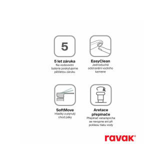 Ravak LF 022.20BL Vanová nástěnná bat. bez setu, black X070479