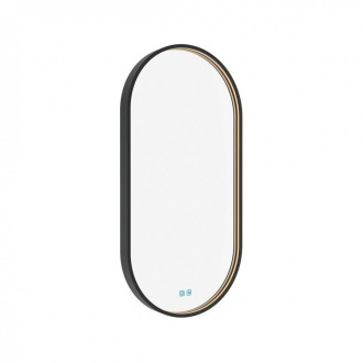 Zrcadlo se senzorem Nimco 50x100 cm černá matná ZPC32004LVX90