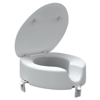 Zvýšené sedátko 12 cm na WC pro seniory, bílá INVALWCSED