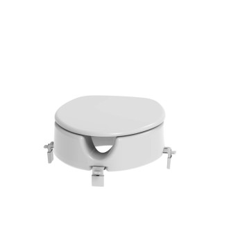 Zvýšené sedátko 12 cm na WC pro seniory, bílá INVALWCSED