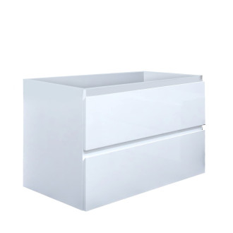 Koupelnová skříňka s krycí deskou SAT B-Way 79x50x45 cm bílá lesk BWAY280WDOAK