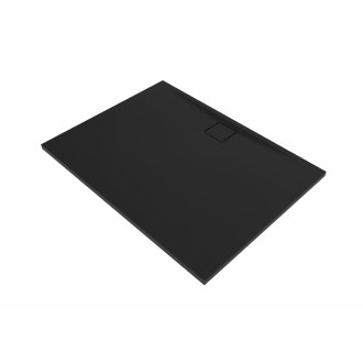 Sprchová vanička obdélníková SAT Vision 100x80 cm litý mramor černá SATSVVI10080C