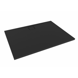 Sprchová vanička obdélníková SAT Vision 100x80 cm litý mramor černá SATSVVI10080C