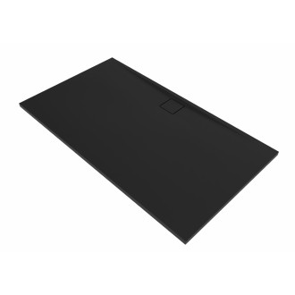 Sprchová vanička obdélníková SAT Vision 160x90 cm litý mramor černá SATSVVI16090C