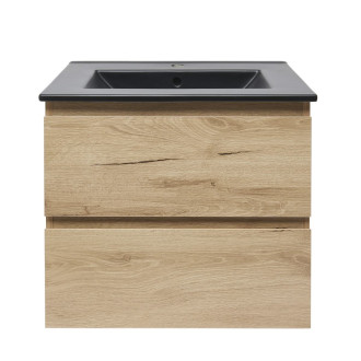 Koupelnová skříňka 2 zásuvková s umyvadlem SAT B-Way 59x50x45 cm dub mat BWAY260OAKU4B