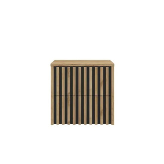 Koupelnová skříňka s krycí deskou SAT Delano 60x56x45 cm dub mat DELANO60ZDCDE