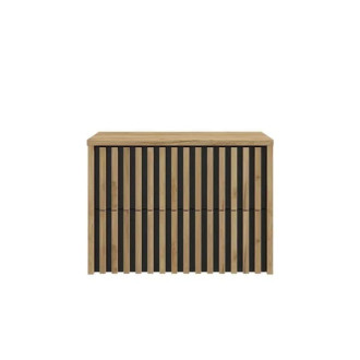 Koupelnová skříňka s krycí deskou SAT Delano 80x56x45 cm dub mat DELANO80ZDCDE