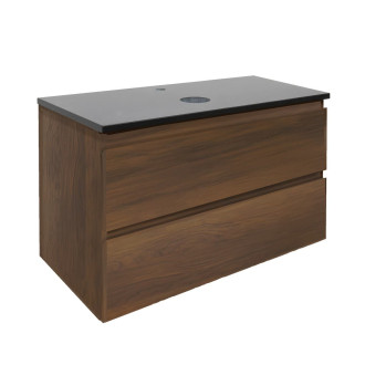 Koupelnová skříňka s krycí deskou SAT B-Way 99x50x45 cm ořech mat BWAY2100NUTZ
