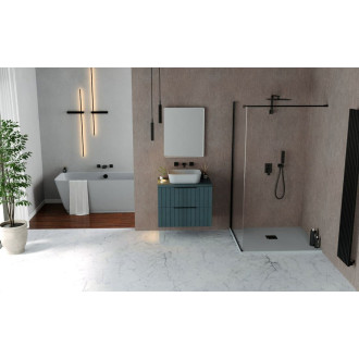 Sprchová vanička obdélníková Polysan Flexia 130x90 cm litý mramor šedá 72896.31