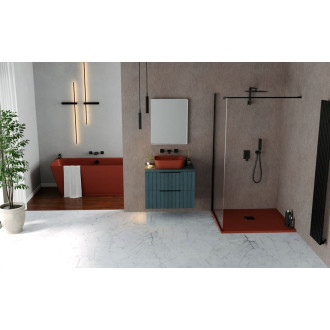 Sprchová vanička obdélníková Polysan Flexia 130x90 cm litý mramor hnědá 72896.71