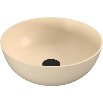 Umyvadlo na desku Polysan Banera 39x39 cm béžová mat bez přepadu 14337.81