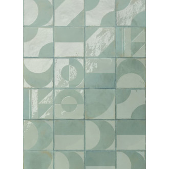 Dekor Del Conca Manufatti acquamarina 20x20 cm mat / lesk 20MI00FO