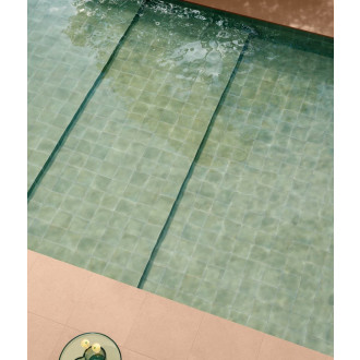 Dlažba Del Conca Manufatti acquamarina 20x20 cm lesk 20MI03