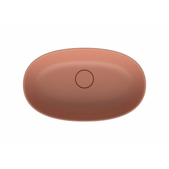 Umyvadlo na desku SAT Aula 60x36 cm růžová mat bez otvoru pro baterii, bez přepadu SATAU6036P