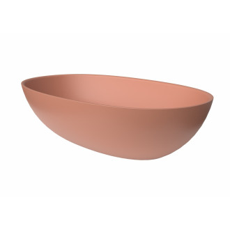 Umyvadlo na desku SAT Aula 60x36 cm růžová mat bez otvoru pro baterii, bez přepadu SATAU6036P