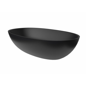 Umyvadlo na desku SAT Aula 60x36 cm černá mat bez otvoru pro baterii, bez přepadu SATAU6036C