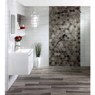 Zrcadlo Naturel Pavia 75x75 cm bílá ZAP7575W