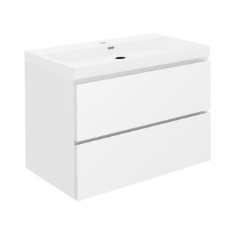 Koupelnová skříňka s umyvadlem SAT B-Way 79x50x45 cm bílá lesk BWAY280WU4