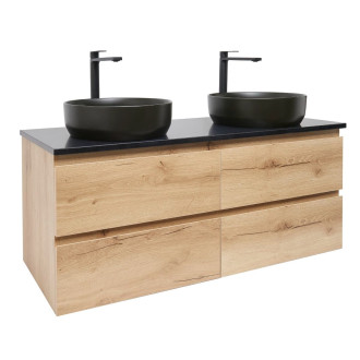 Koupelnová skříňka s umyvadlem SAT B-Way 119x50x45 cm dub mat BWAY2120OAKTKUBB