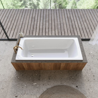 Kompletní set obdélníková vana Kaldewei Cayono 160x70 cm smaltovaná ocel levá i pravá s montážní sadou KALDEWEISET5