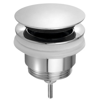Umyvadlová výpust 5/4“, click-clack, velká zátka, 10-45mm, chrom 7532.310.5 56378