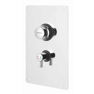 TEMPOR samouzavírací podomítkový sprchový ventil s regulací teploty, chrom 56647