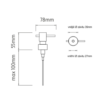 Nimco Dávkovací pumpička 1028EL-26