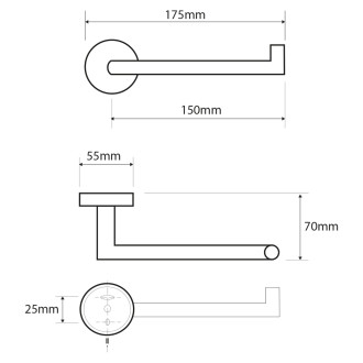 X-STEEL držák toaletního papíru bez krytu, nerez mat XS700