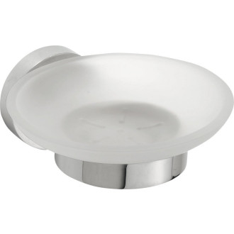 X-ROUND mýdlenka, mléčné sklo, chrom XR803