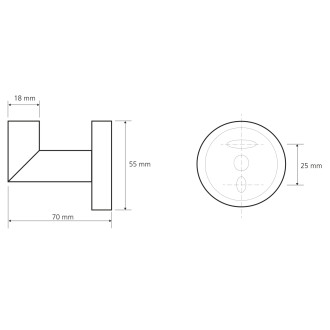 X-ROUND háček, chrom XR208