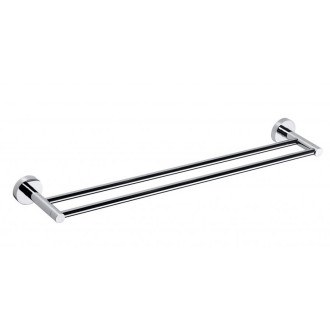 X-ROUND E dvojitý držák ručníků 600x110mm, chrom XR423